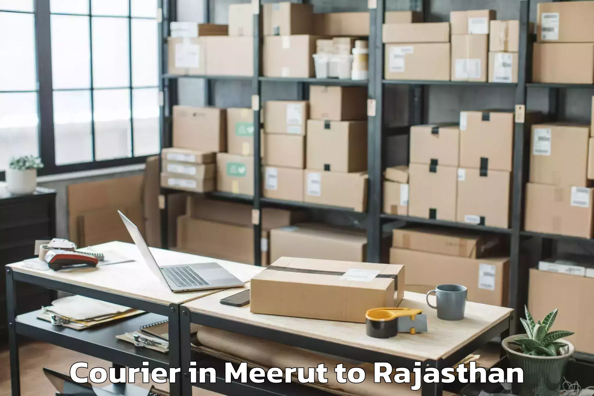 Affordable Meerut to Pokaran Courier